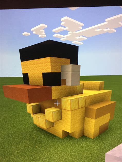 I Designed A Rubber Ducky With Drip In Minecraft He Do Be Lookin Kinda