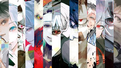 Tokyo Ghoul Re Volume Covers Wallpaper 1920x1080