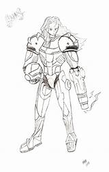 Mandalorian Coloring Samus Armor Template sketch template