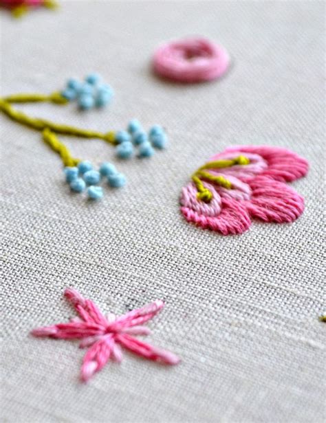 How To Embroider Flowers Simple Stitches