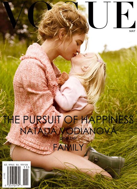 Fake Vogue Natalia Vodianova With Her Daughter Neva Portman Natalia Vodianova Mario