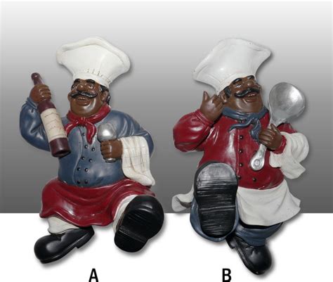 Get it as soon as fri, apr 23. Black Chef Kitchen Wall Figurine Towel Hanger Art Decor Complete Set - Traditional - Home Decor ...