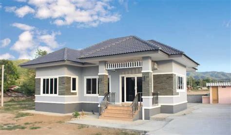 Three Bedroom Bungalow With Impressive Exterior Pinoy Eplans In 2020