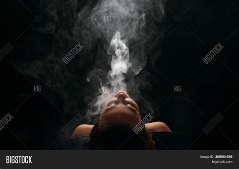 Redhead Woman Vaping Image And Photo Free Trial Bigstock