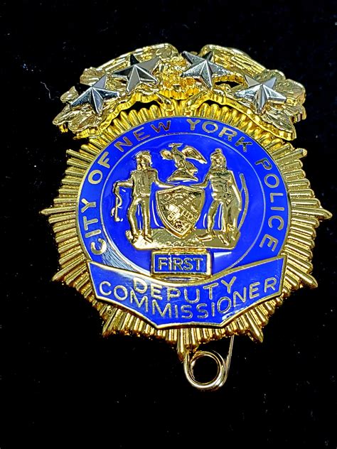 New York Nypd First Deputy Commissioner Collectors Badgescom
