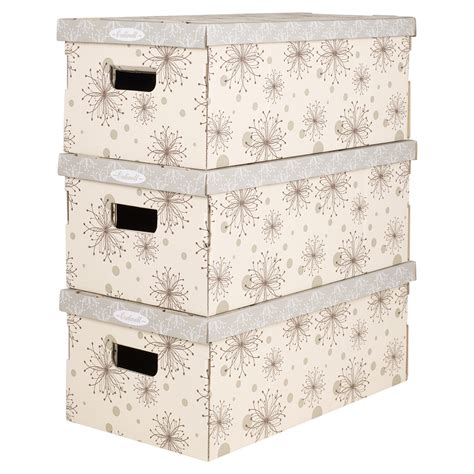 3 Underbed Storage Boxes With Handles Lids Clothes Collapsible