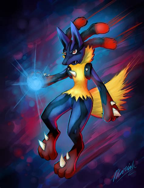 Mega Lucario By Theneonwerewolf On Deviantart