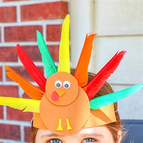 Super Adorable Turkey Hat Craft For Kids Sunshine Whispers