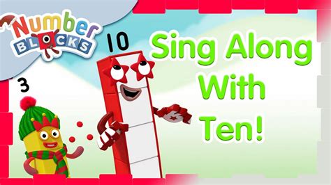 Numberblocks Sing Along With Ten 🎤 Merry Christmas Learn To