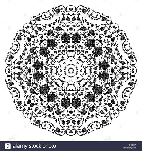 Embroidery Pattern Black and White Stock Photos & Images - Alamy