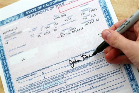 Vehicle titles are different in every state. How To Sign a California Title - My Pro Street