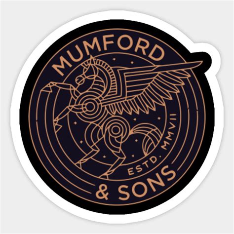 Black Logo Mumford And Sons Mumford Sons Sticker Teepublic