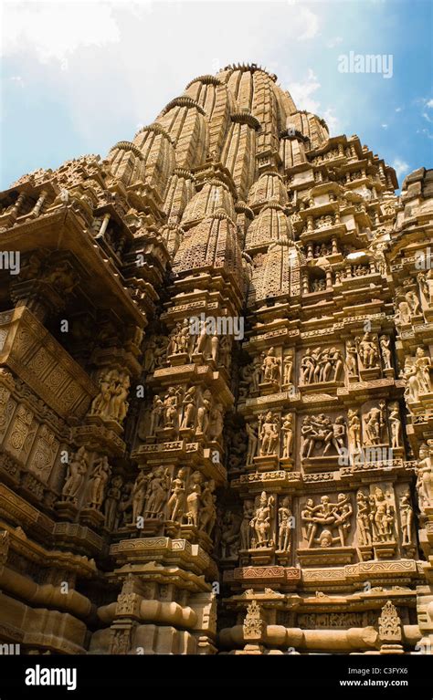 Architectural Details Of A Temple Kandariya Mahadeva Temple Khajuraho
