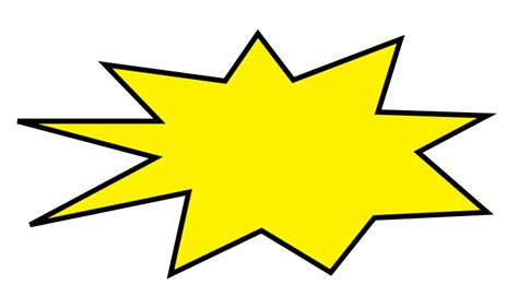 Yellow Starburst Clipart Best