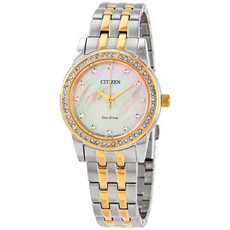 citizen silhouette crystal eco drive ladies watch em0774 51d 013205137723 watches silhouette