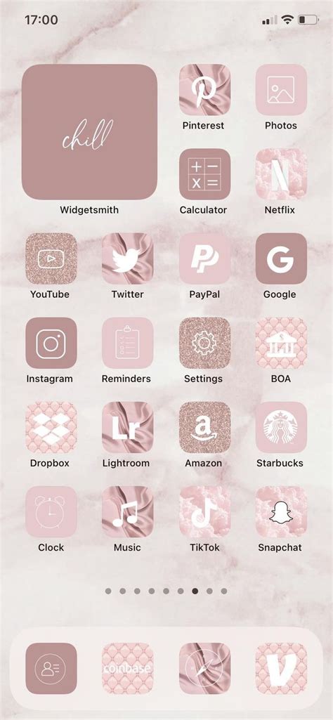 Pink Aesthetic App Icons Settings