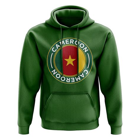 cameroon football badge hoodie green fruugo us