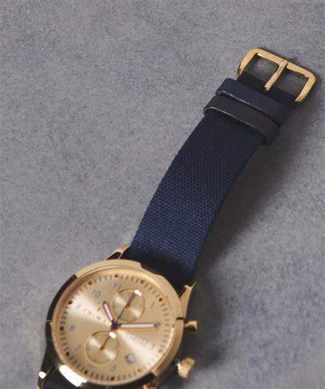 triwa（トリワ）の「＜triwa（トリワ）＞lansen chrono キャンバス 時計（アナログ腕時計）」 wear