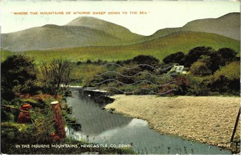 The fire in the slieve donard area overlooking newcastle. In the Mourne Mountains, Newcastle, Co. Down. "Where the ...