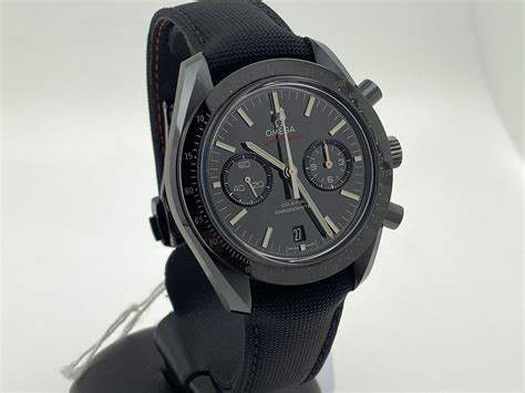 omega speedmaster dark side of the moon 44mm automatic black ceramic like new box and papers