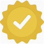 Verified Gold Icon Badge Check Yellow Icons