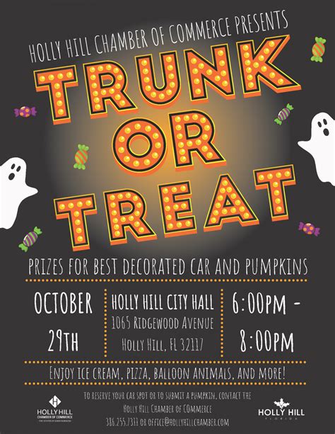 22nd Annual Trunk Or Treat Event City Of Holly Hill Florida