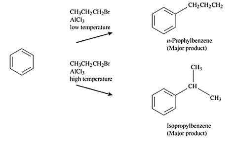 Benzene Reacts With N Propyl Chloride In The Presence Of Anhydrous Alcl