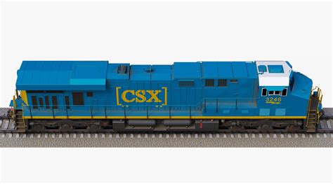 3d Locomotive Ge Es44ac Csx Turbosquid 1422779