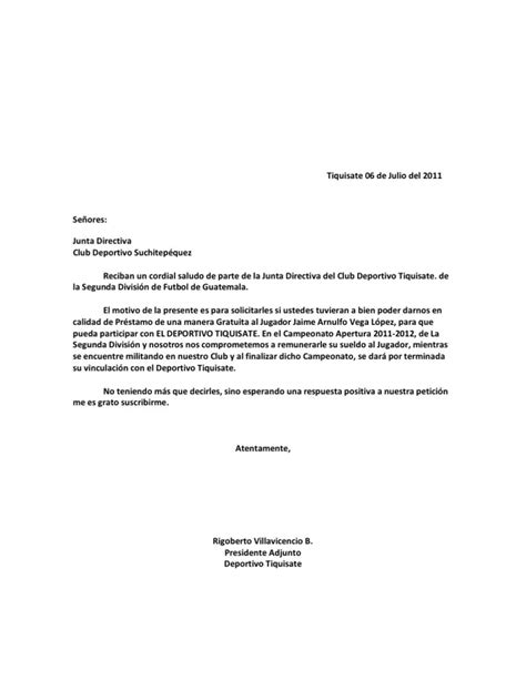 Carta De Patrocinio Para Uniformes Deportivos Financial Report