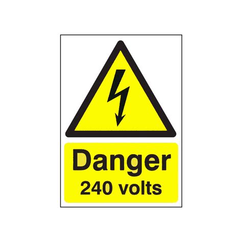 Danger 240 Volts Sign Danger 240 Volts Signage