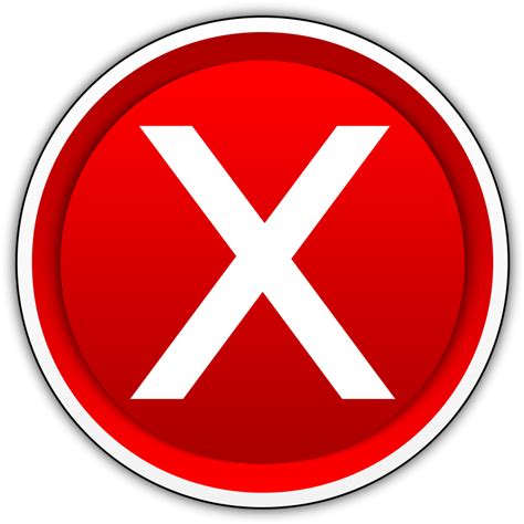 Red X Button Png ไอคอน กากบาท Png 600x600 Png Download