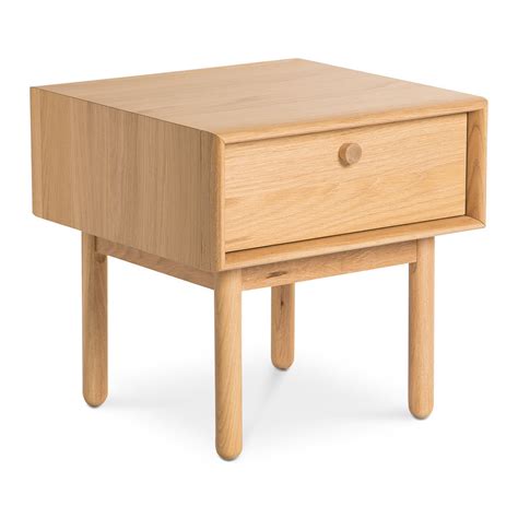 Natsumi Modern Japanese Wooden Bedside Table The Design Edit