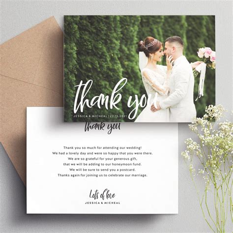 New Ideas Etsy Wedding Thank You Cards In Wedding Thank You Cards Wedding Thank You