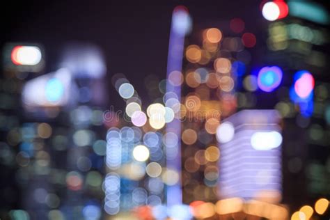 City Lights Bokeh Blurred Background Stock Photo Image Of Night