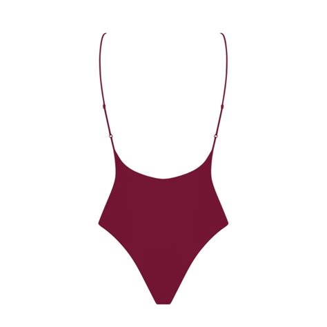 Burgundy Red Swimsuit