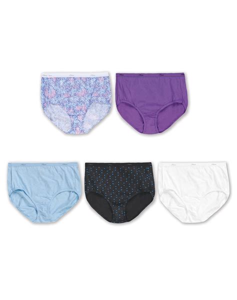 Hanes P540ad Womens Plus Cotton Brief Size 11 Assorted For Sale Online Ebay