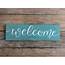18 Inch Welcome Wood Sign  The Weed Patch