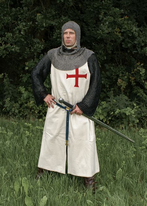 Quick Delivery Halloween Costume T Wear Medieval Templer Tunic