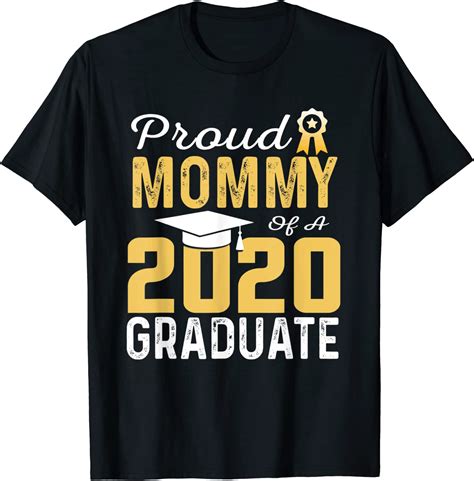 Proud Mommy Of A 2020 Graduate T Shirt Clothing Shoes And Jewelry