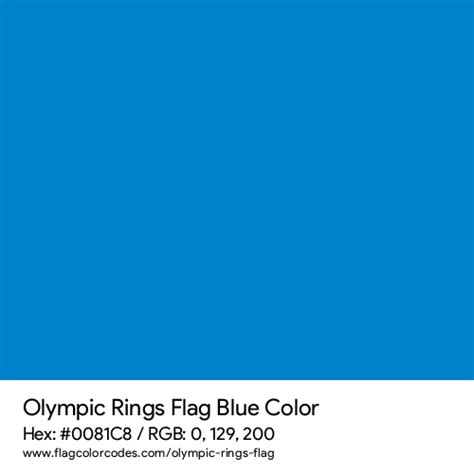 Olympic Rings Flag Color Codes