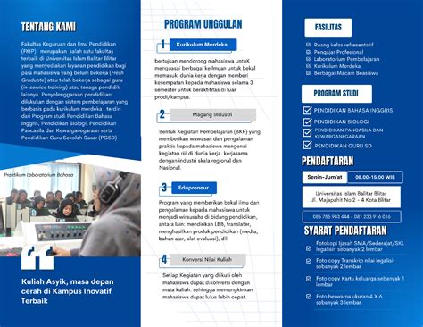 brosur penerimaan mahasiswa baru prodi pendidikan bahasa inggris tahun ajaran 2022 2023