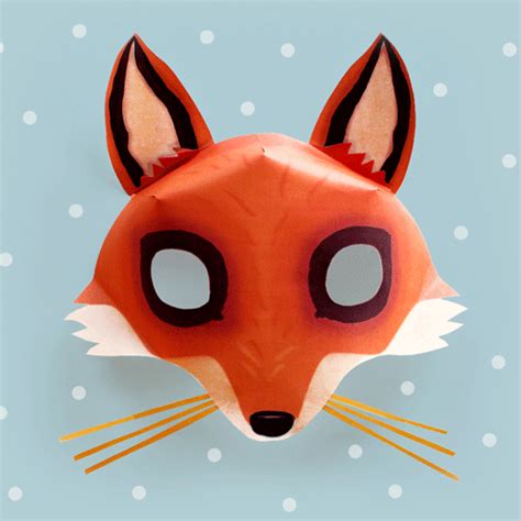 Be A Fox In 5 Minutes Try Our Free Easy Fox Mask Template
