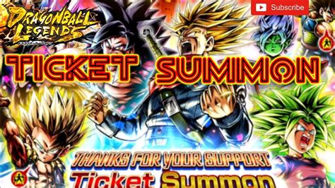 Lucky Ticket Summon Dragon Ball Legends Youtube