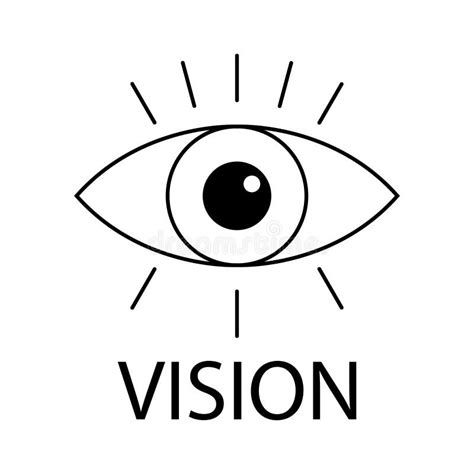 Abstract Eye Vision Logo Flat Vector Logo Design Template Element