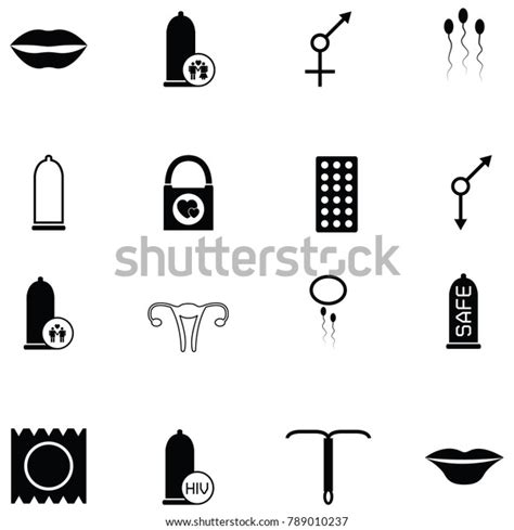 Safe Sex Icon Set Stock Vector Royalty Free 789010237 Shutterstock