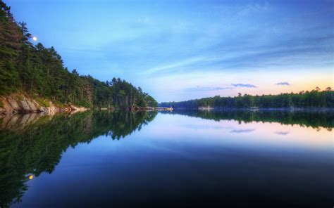 Wallpaper Landscape Lake Nature Reflection Morning River Dusk