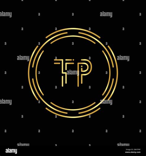 Initial Letter Tp Logo Creative Typography Vector Template Circle