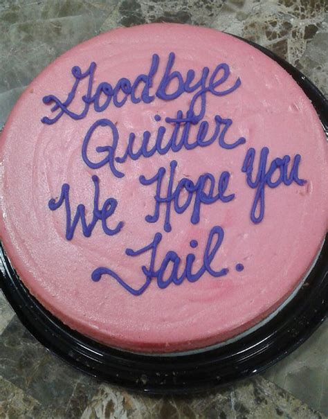 Look no further because we've got them all here for you. 50 Hilarious Farewell Cakes That Employees Got On Their ...