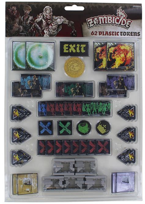 Zombicide Black Plague Plastic Token Set Ebay