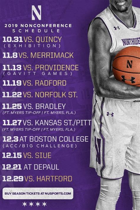 Northwestern Has Released Its Non Conference Schedule For The 2019 20